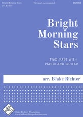 Bright Morning Stars SA choral sheet music cover